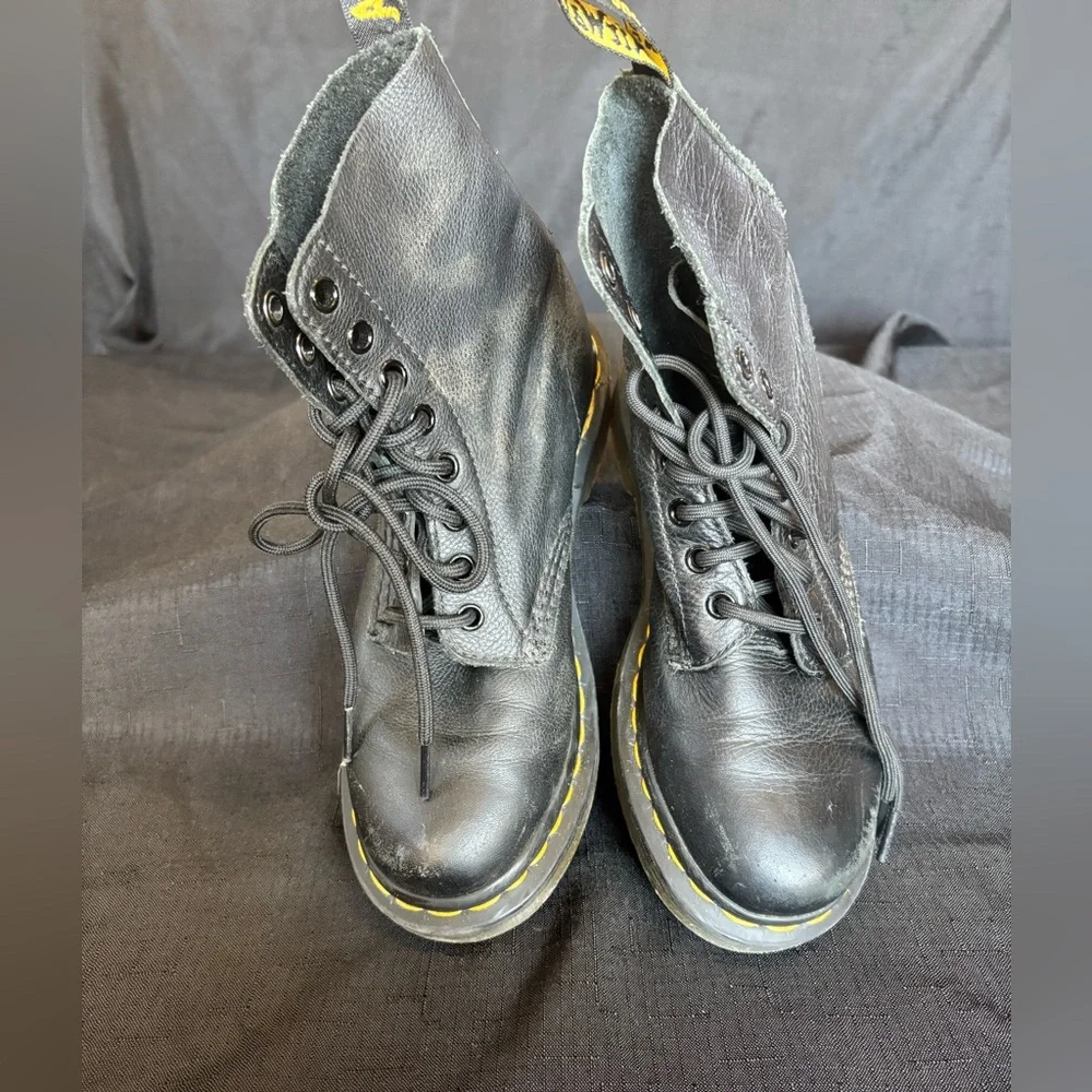 Dr. Martens Black Combat Boots - Picture 3 of 6